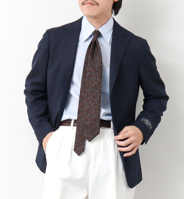 NOLLEY'S goodman「《ビジカジ対応》IMPORT FABRIC JACKET 25SS」|テーラードジャケット|ネイビー