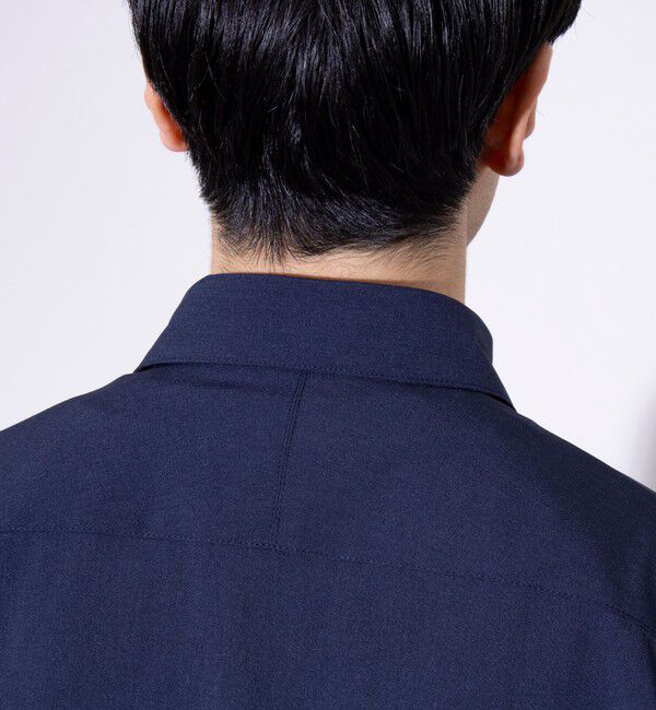 GLOSTER「【GLOSTER/グロスター】COOLMAX ポリトロ パラシュートボタン 七分袖レギュラーシャツ」|シャツ・ブラウス|