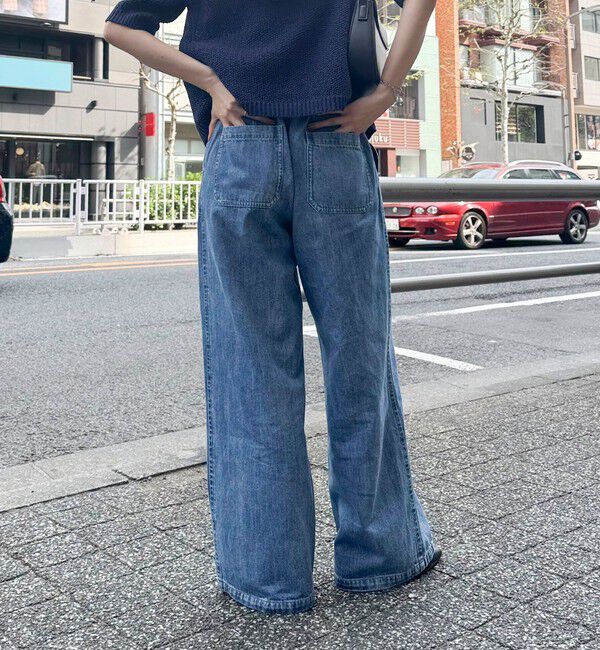 fredy emue「ライトオンスデニムベイカーイージーパンツ」|デニム|