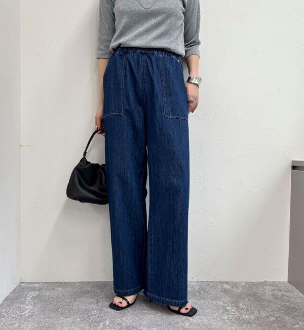 fredy emue「ライトオンスデニムベイカーイージーパンツ」|デニム|