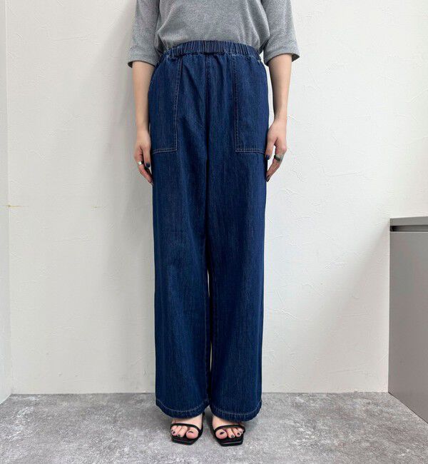 fredy emue「ライトオンスデニムベイカーイージーパンツ」|デニム|