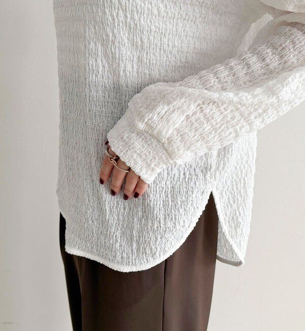 fredy emue「ラウンドヘムカットブラウス」|Tシャツ・カットソー|