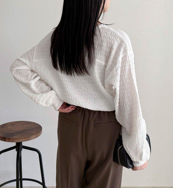 fredy emue「ラウンドヘムカットブラウス」|Tシャツ・カットソー|