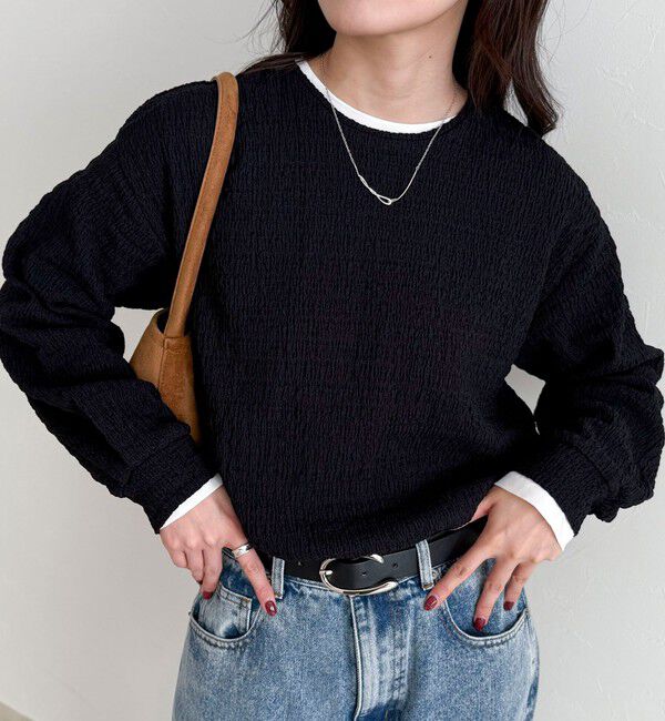 fredy emue「ラウンドヘムカットブラウス」|Tシャツ・カットソー|