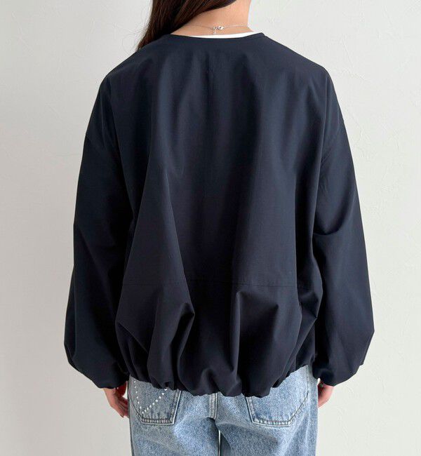 fredy emue「2WAYノーカラー撥水サーブルクロスブルゾン」|ブルゾン・スタジャン|