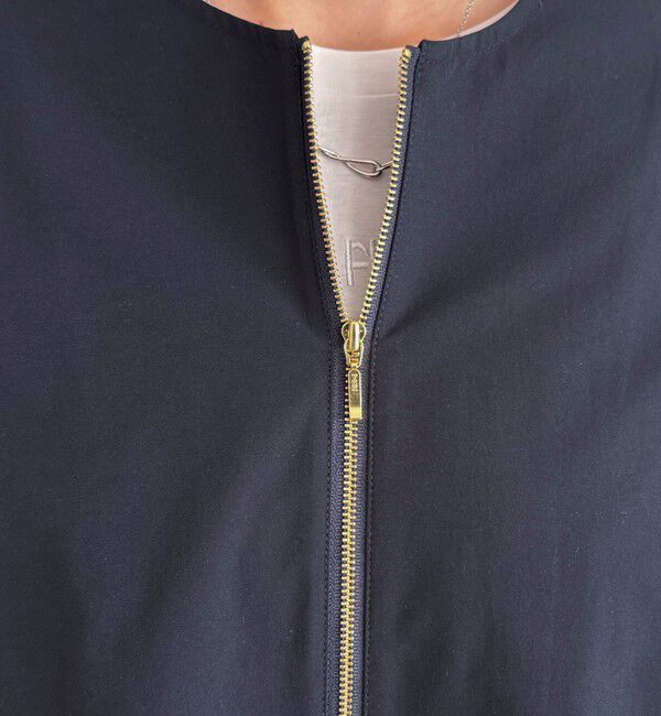 fredy emue「2WAYノーカラー撥水サーブルクロスブルゾン」|ブルゾン・スタジャン|