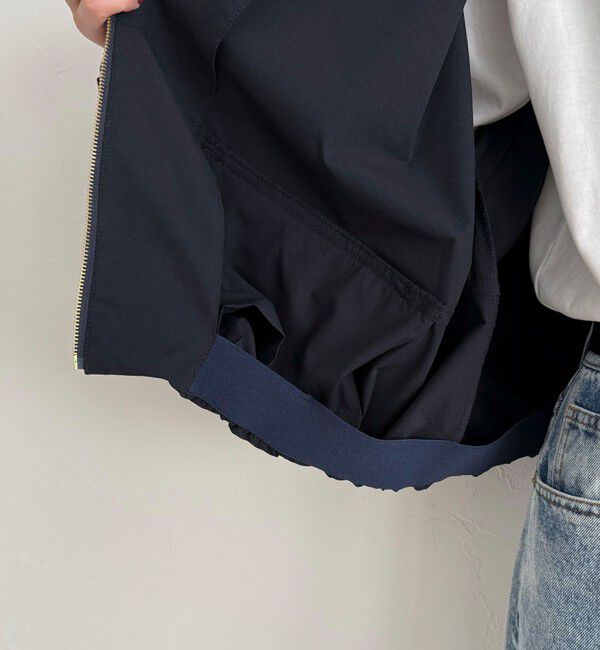 fredy emue「2WAYノーカラー撥水サーブルクロスブルゾン」|ブルゾン・スタジャン|