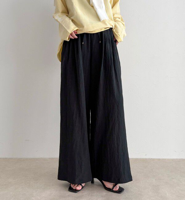 fredy emue「こなれワッシャータックイージーパンツ」|チノ|