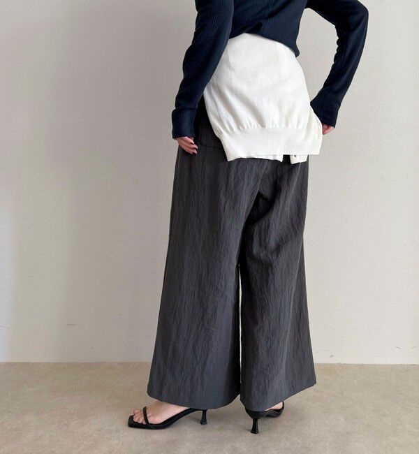 fredy emue「こなれワッシャータックイージーパンツ」|チノ|