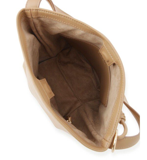 SALON adam et rope'「スプリットレザーミドルトートバッグ/バケットバッグ［WEB限定カラー/チャーム付き］」|ショルダー・メッセンジャー|