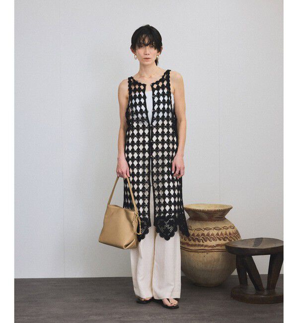 SALON adam et rope'「スプリットレザーミドルトートバッグ/バケットバッグ［WEB限定カラー/チャーム付き］」|ショルダー・メッセンジャー|