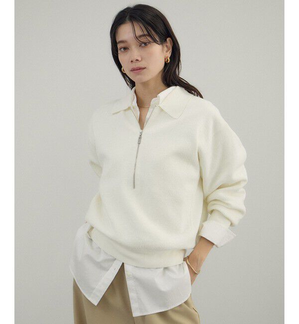 SALON adam et rope'「クレープスウェットライクポロプルオーバー」|スウェット・ジャージ|