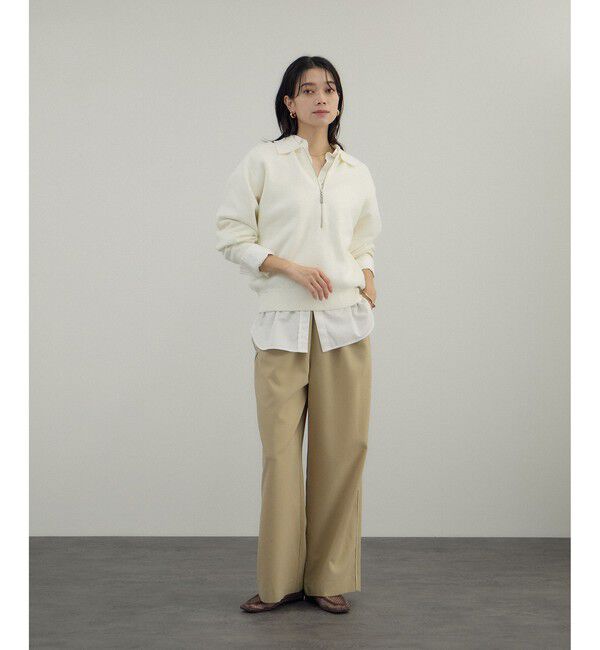 SALON adam et rope'「クレープスウェットライクポロプルオーバー」|スウェット・ジャージ|