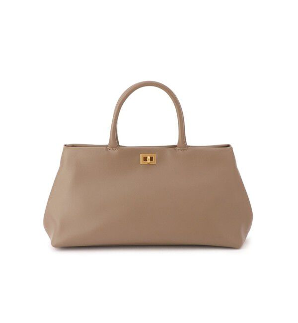 SALON adam et rope'「【WEB限定】【WS（ドゥーブル）】ソフトレザーメタルロックボストン」|ハンドバッグ|