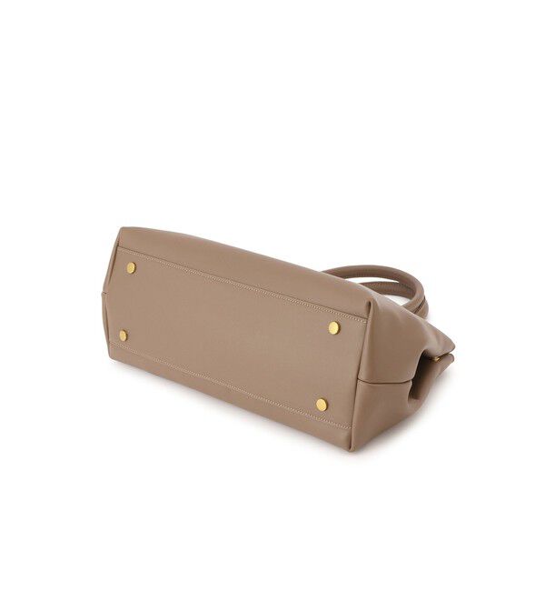 SALON adam et rope'「【WEB限定】【WS（ドゥーブル）】ソフトレザーメタルロックボストン」|ハンドバッグ|