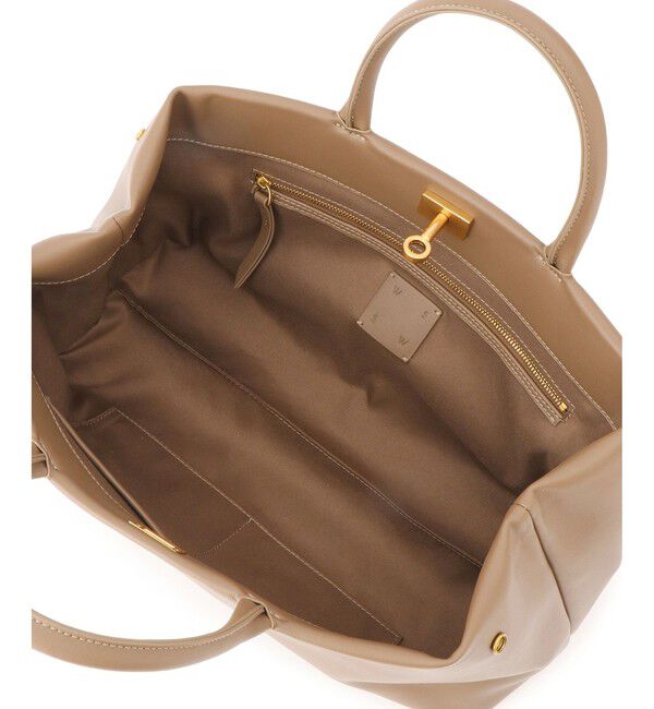 SALON adam et rope'「【WEB限定】【WS（ドゥーブル）】ソフトレザーメタルロックボストン」|ハンドバッグ|