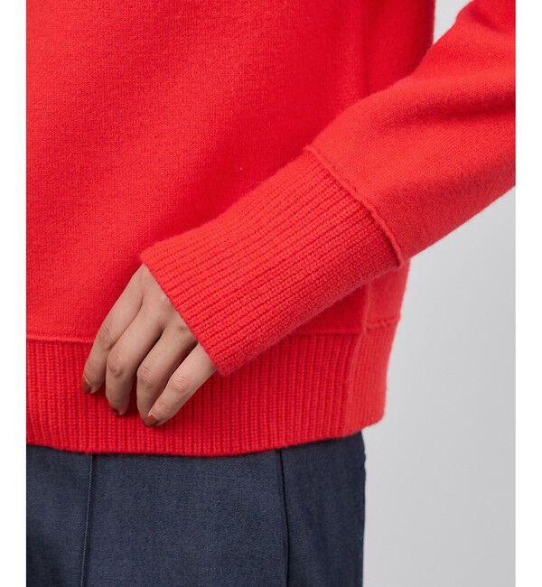 ROPE「接結ウールドットボタンハイネックニット/イージーケア」|ニット・セーター|