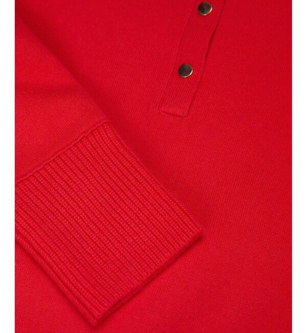 ROPE「接結ウールドットボタンハイネックニット/イージーケア」|ニット・セーター|