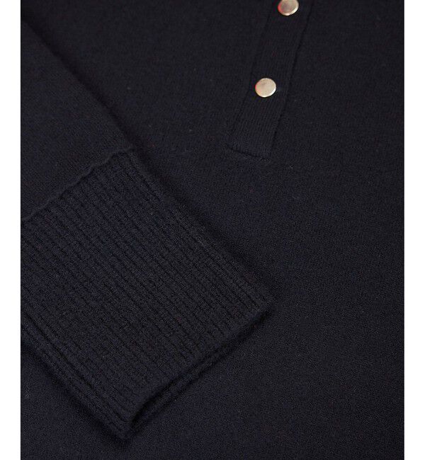 ROPE「接結ウールドットボタンハイネックニット/イージーケア」|ニット・セーター|