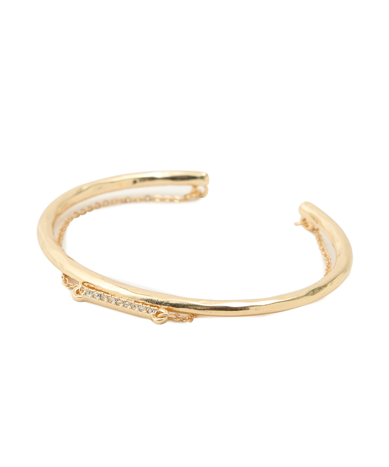 VIS「ダブルラインビジューバングル」|ブレスレット・バングル|