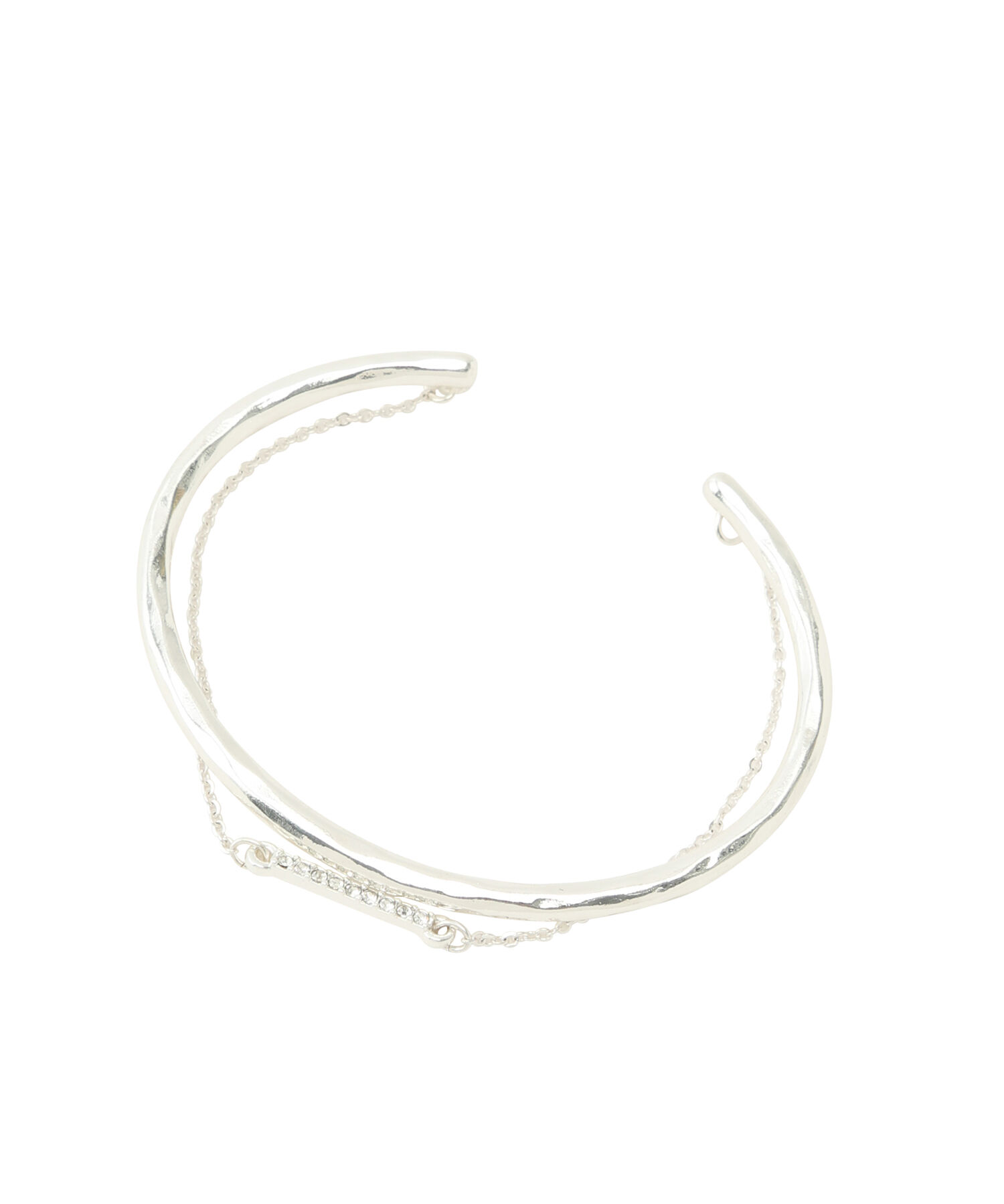 VIS「ダブルラインビジューバングル」|ブレスレット・バングル|