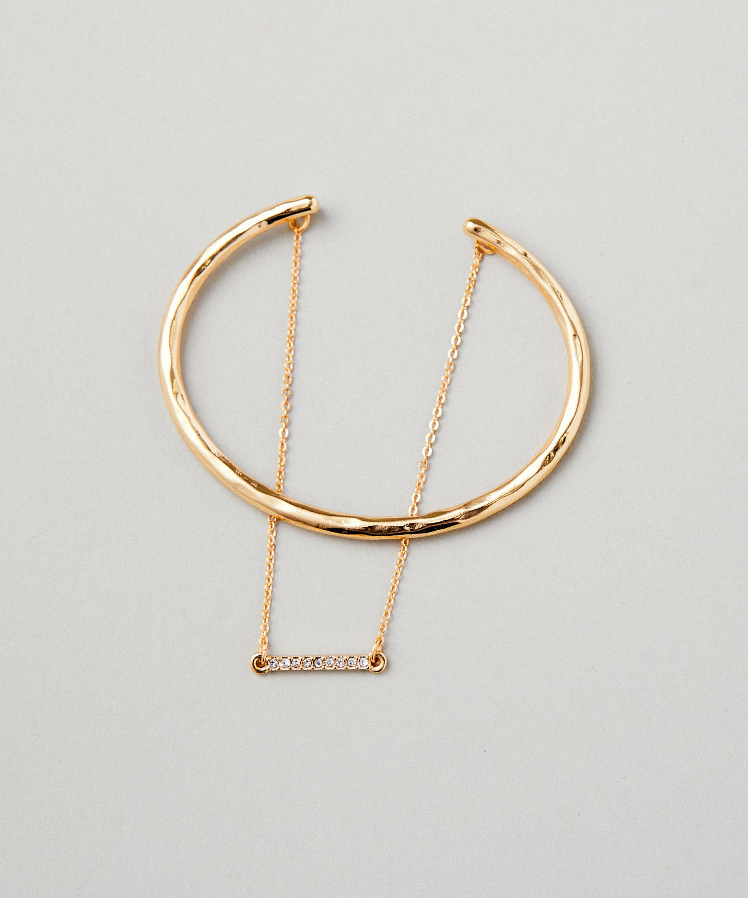 VIS「ダブルラインビジューバングル」|ブレスレット・バングル|