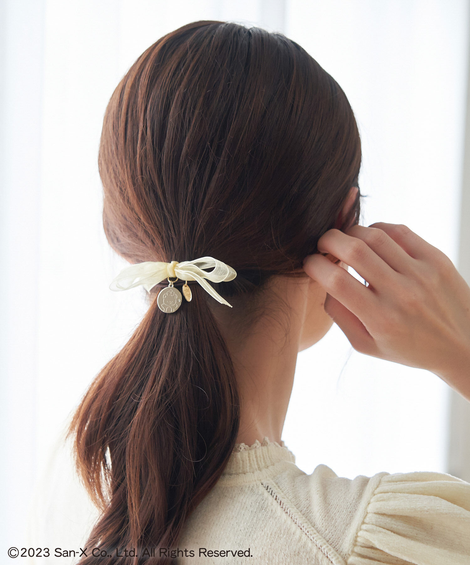 ROPE PICNIC PASSAGE「【Rilakkuma(リラックマ) 】meets ROPE' PICNIC/オーガンジーヘアポニー」|ヘアゴム・シュシュ|