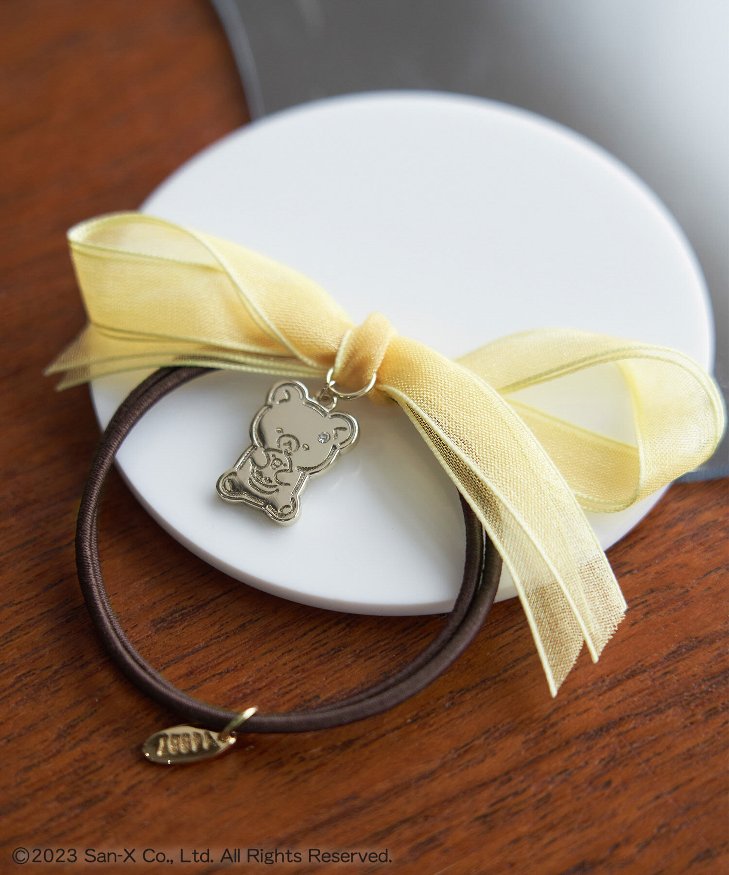 ROPE PICNIC PASSAGE「【Rilakkuma(リラックマ) 】meets ROPE' PICNIC/オーガンジーヘアポニー」|ヘアゴム・シュシュ|イエロー(80)