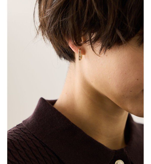 ROPE PICNIC PASSAGE「スクエアフープピアス」|ピアス|