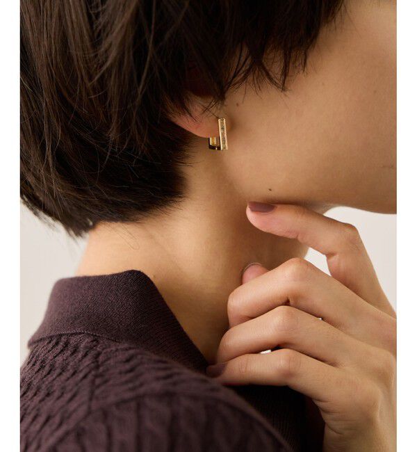 ROPE PICNIC PASSAGE「スクエアフープピアス」|ピアス|