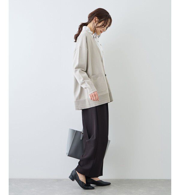 Rope&rsquo;Picnic「Vネックミドル丈フォルムカーディガン」|カーディガン|