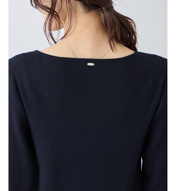 Rope&rsquo;Picnic「スクエアネックリブニット」|ニット・セーター|