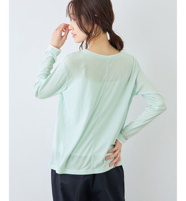 Rope&rsquo;Picnic「レイヤード風シアーロングスリーブTシャツ」|Tシャツ・カットソー|