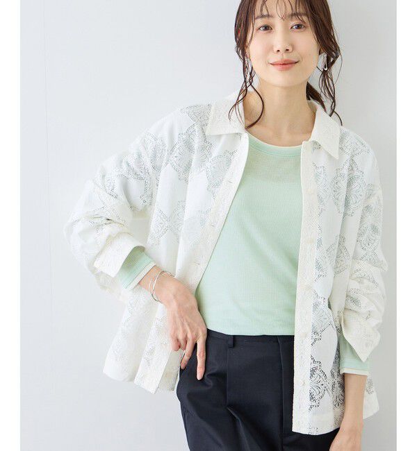 Rope&rsquo;Picnic「レイヤード風シアーロングスリーブTシャツ」|Tシャツ・カットソー|