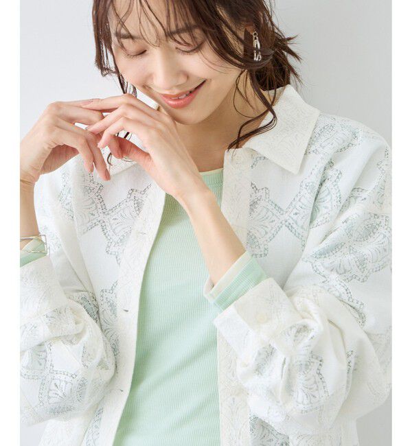 Rope&rsquo;Picnic「レイヤード風シアーロングスリーブTシャツ」|Tシャツ・カットソー|