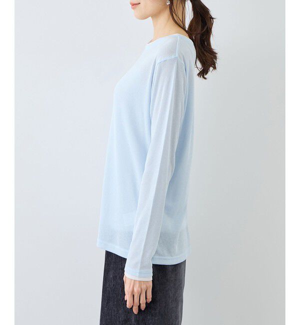 Rope&rsquo;Picnic「レイヤード風シアーロングスリーブTシャツ」|Tシャツ・カットソー|