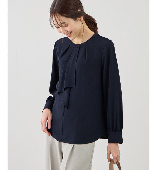 Rope&rsquo;Picnic「【WEB限定サイズ】配色アソートボウタイフウブラウス」|シャツ・ブラウス|