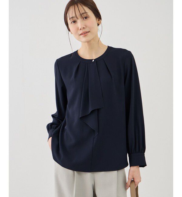 Rope&rsquo;Picnic「【WEB限定サイズ】配色アソートボウタイフウブラウス」|シャツ・ブラウス|