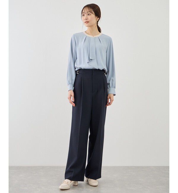 Rope&rsquo;Picnic「【WEB限定サイズ】配色アソートボウタイフウブラウス」|シャツ・ブラウス|