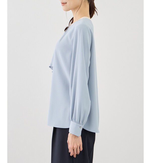 Rope&rsquo;Picnic「【WEB限定サイズ】配色アソートボウタイフウブラウス」|シャツ・ブラウス|