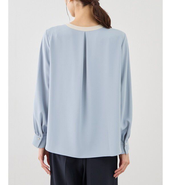 Rope&rsquo;Picnic「【WEB限定サイズ】配色アソートボウタイフウブラウス」|シャツ・ブラウス|