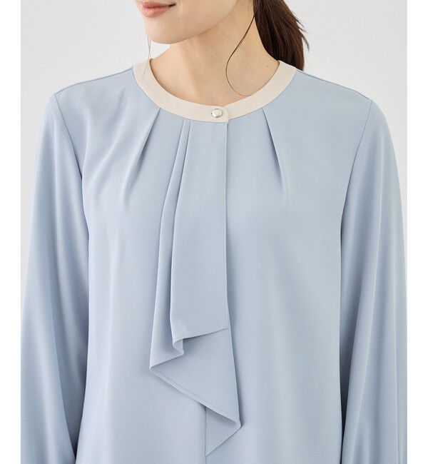 Rope&rsquo;Picnic「【WEB限定サイズ】配色アソートボウタイフウブラウス」|シャツ・ブラウス|