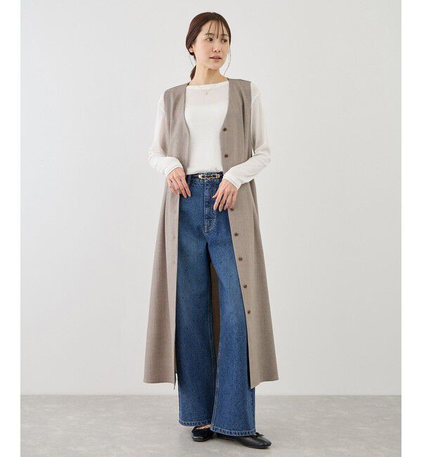 Rope&rsquo;Picnic「ウエストタックジャンパースカート」|ワンピース|