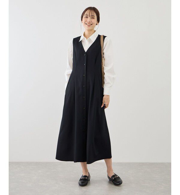 Rope&rsquo;Picnic「ウエストタックジャンパースカート」|ワンピース|