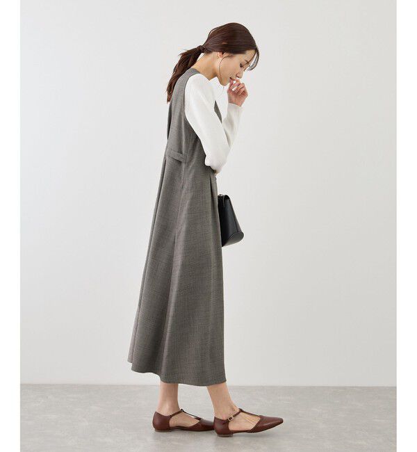 Rope&rsquo;Picnic「ウエストタックジャンパースカート」|ワンピース|