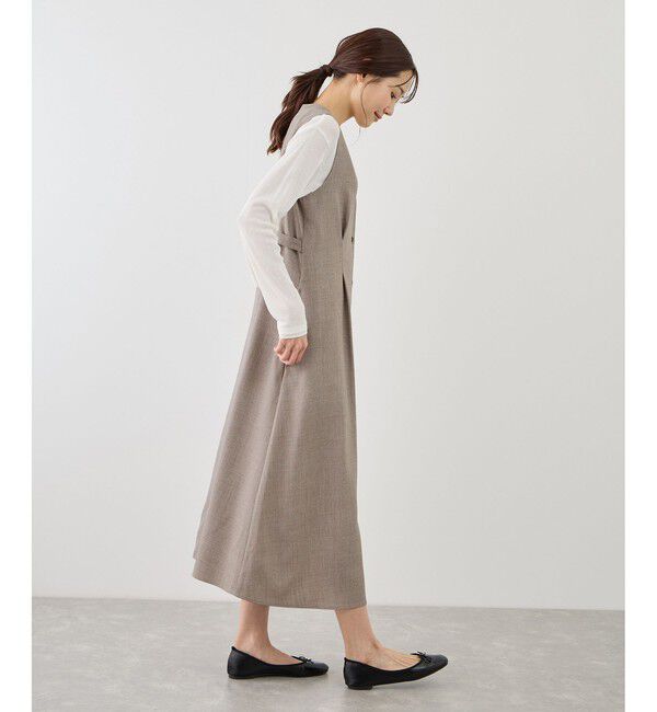 Rope&rsquo;Picnic「ウエストタックジャンパースカート」|ワンピース|