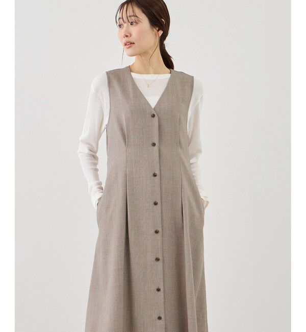 Rope&rsquo;Picnic「ウエストタックジャンパースカート」|ワンピース|