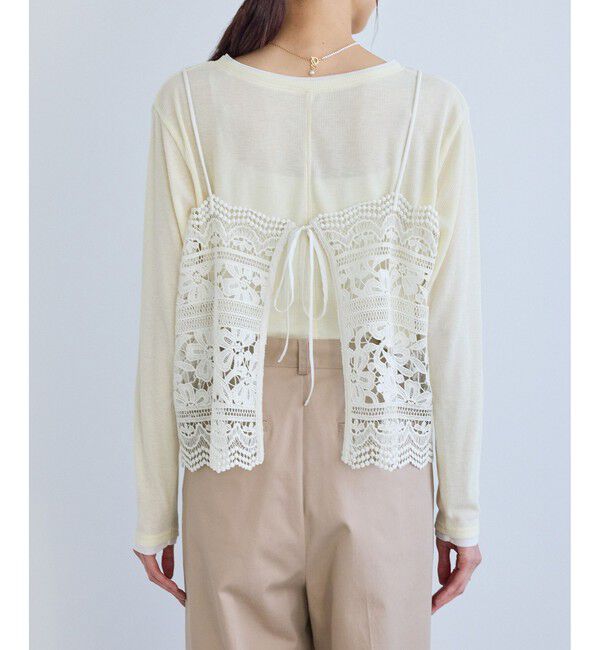 Rope&rsquo;Picnic「ケミカルレースビスチェ」|キャミソール|