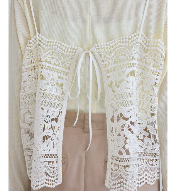 Rope&rsquo;Picnic「ケミカルレースビスチェ」|キャミソール|