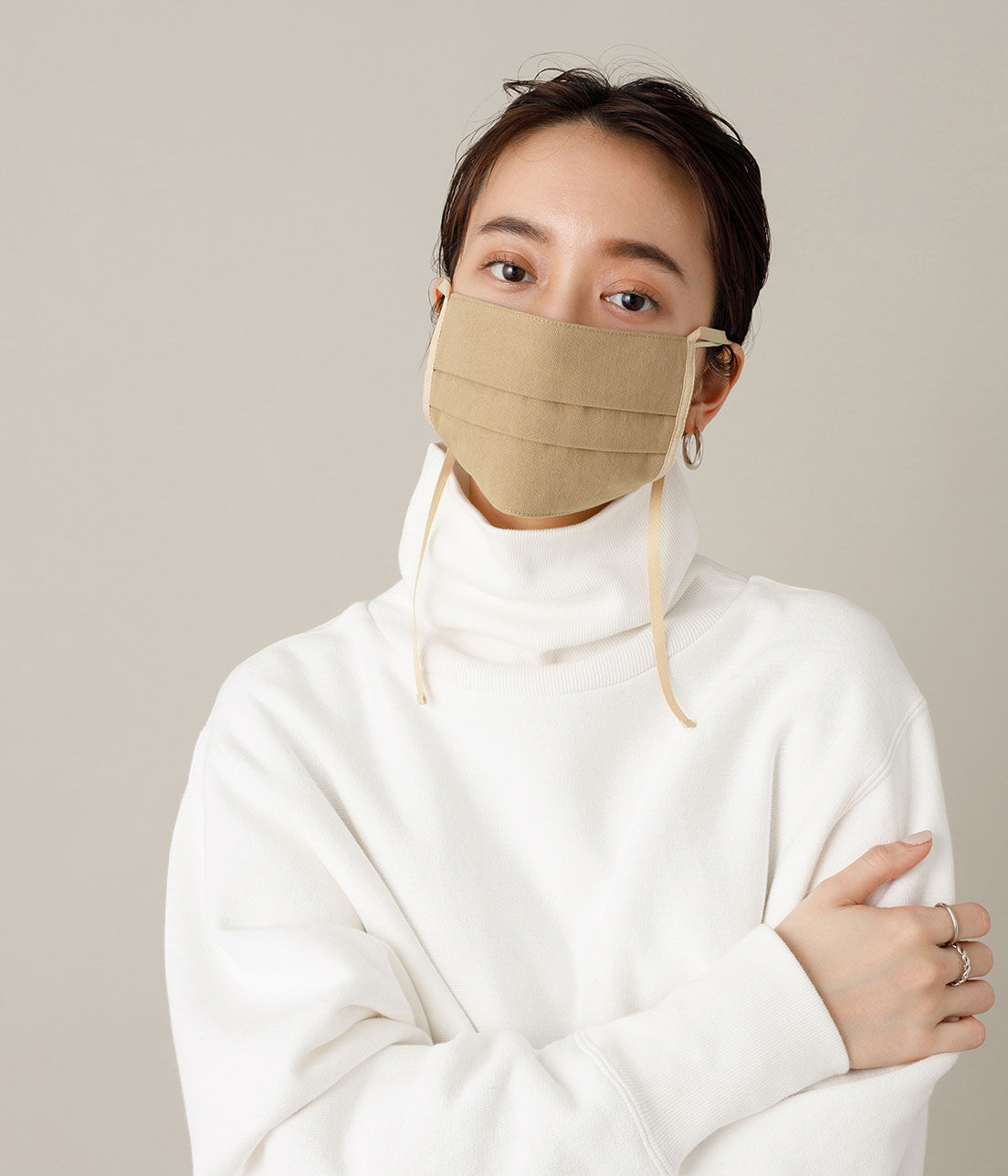 ADAM ET ROPE'「【WEB限定】イヤーリボンつきマスク」|その他|